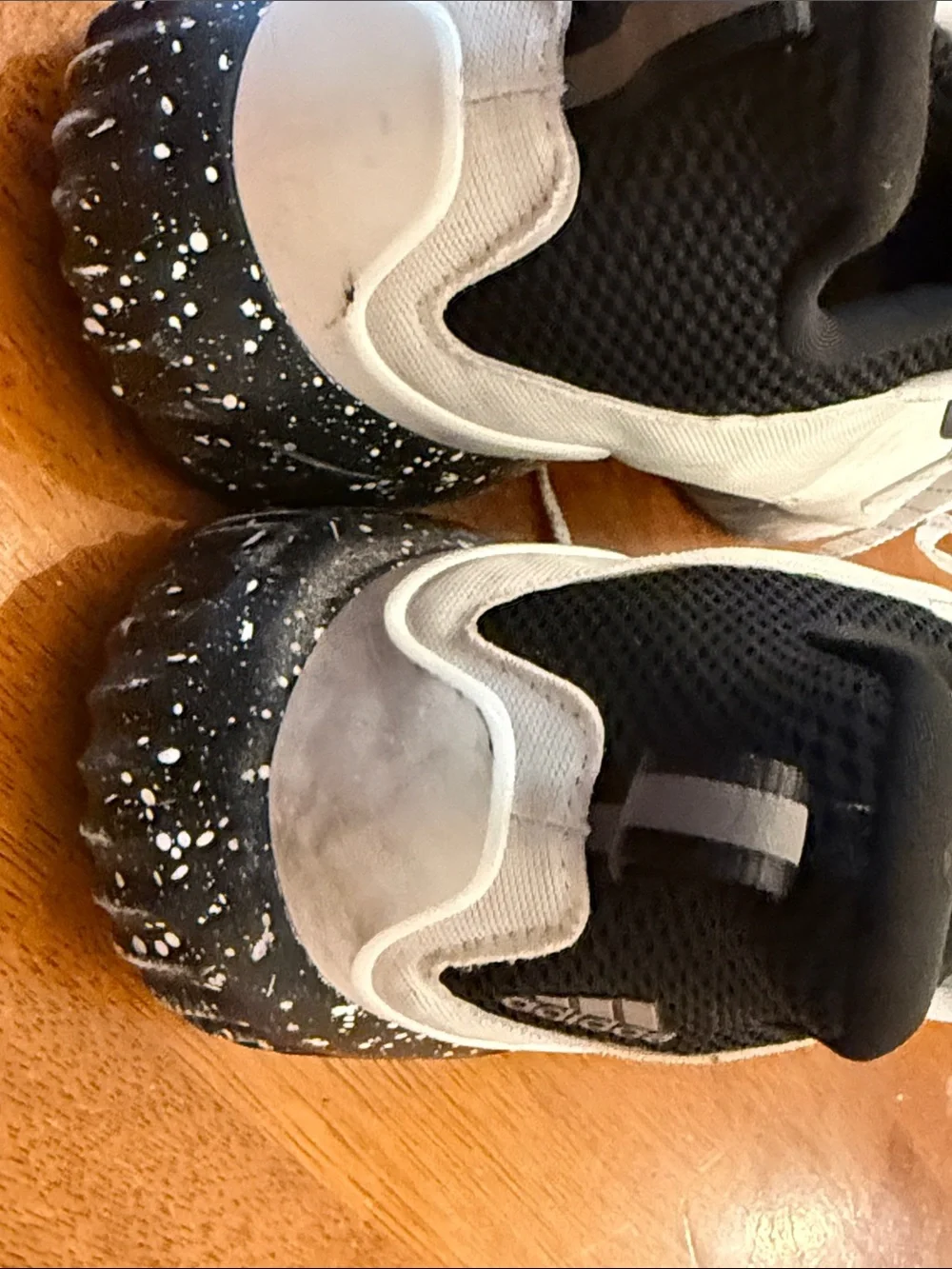 adidas White & Black Speckled Sole Trainers size 16